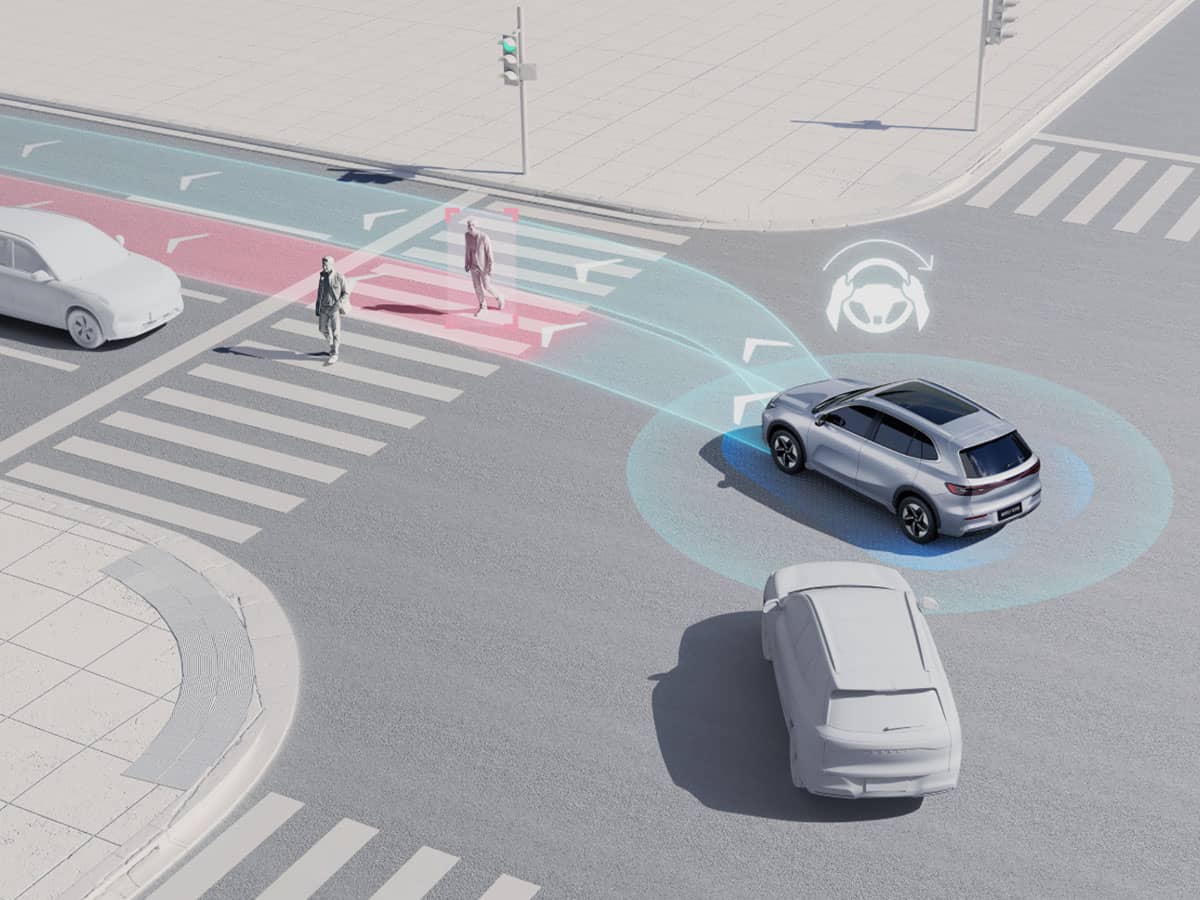 Detectarea unghiului mort Geely EX5