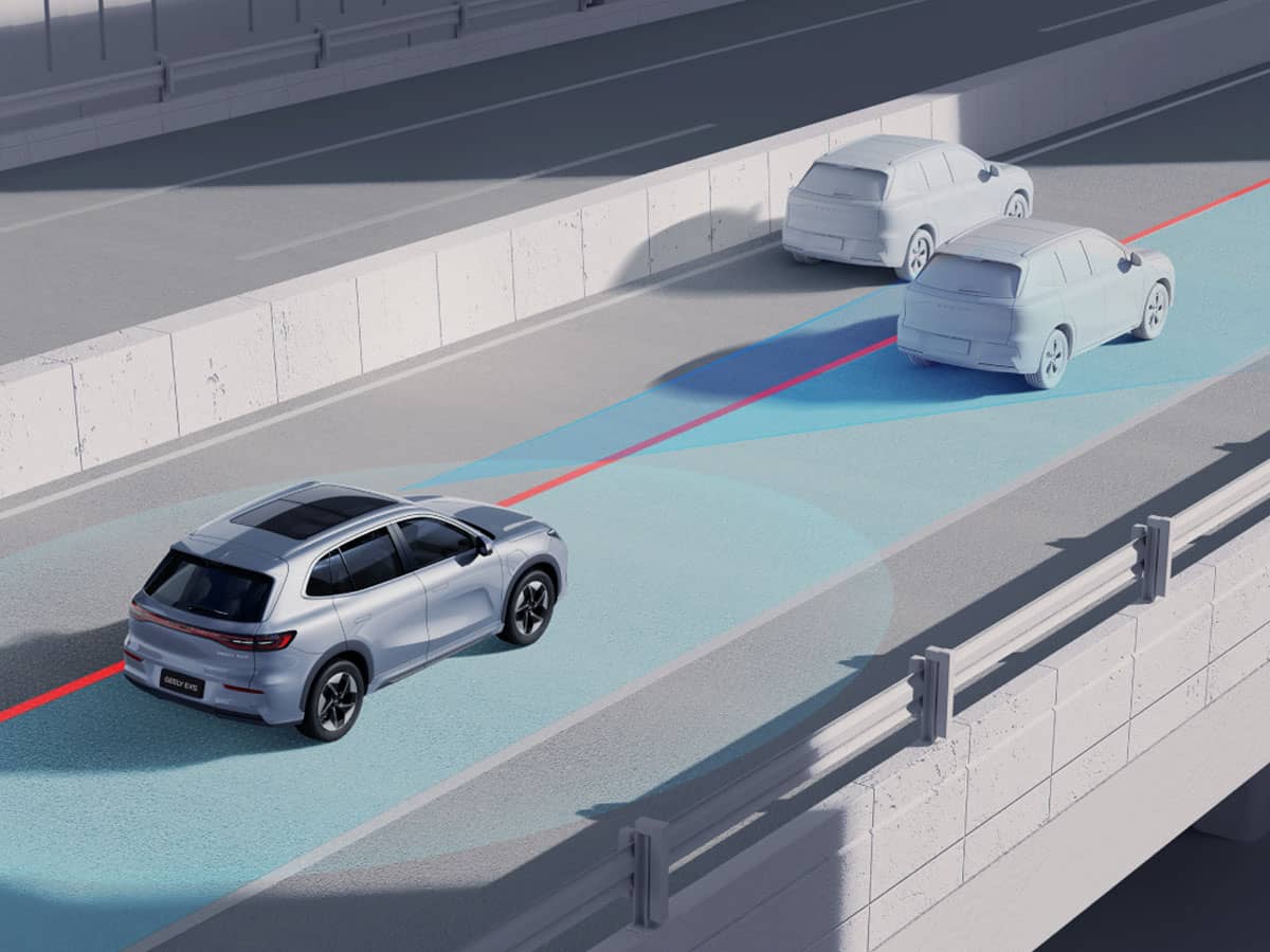 Asistență la evitarea coliziunii Geely EX5