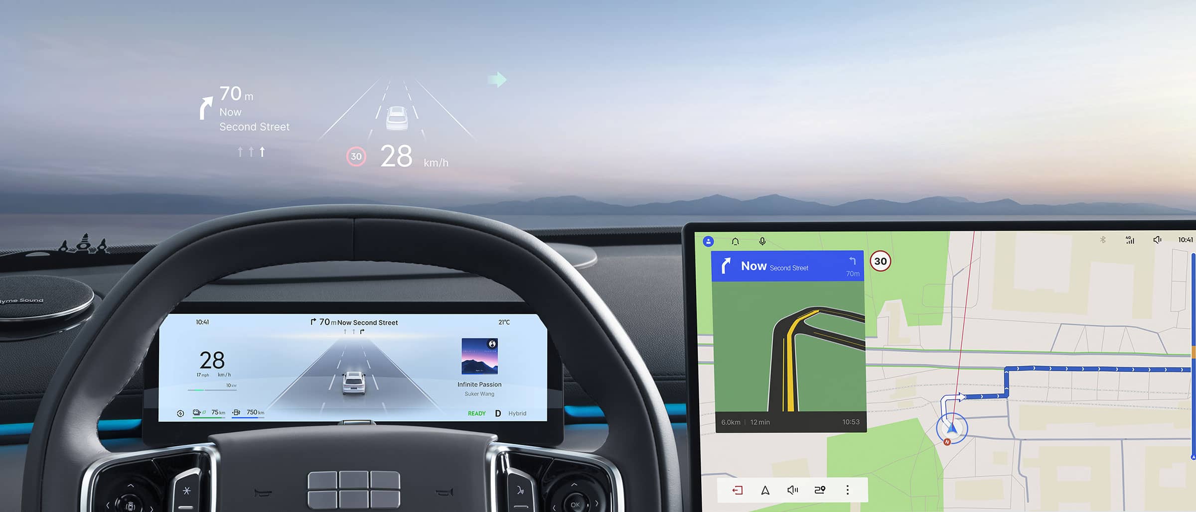 Heads-up display Geely Starray EM-i