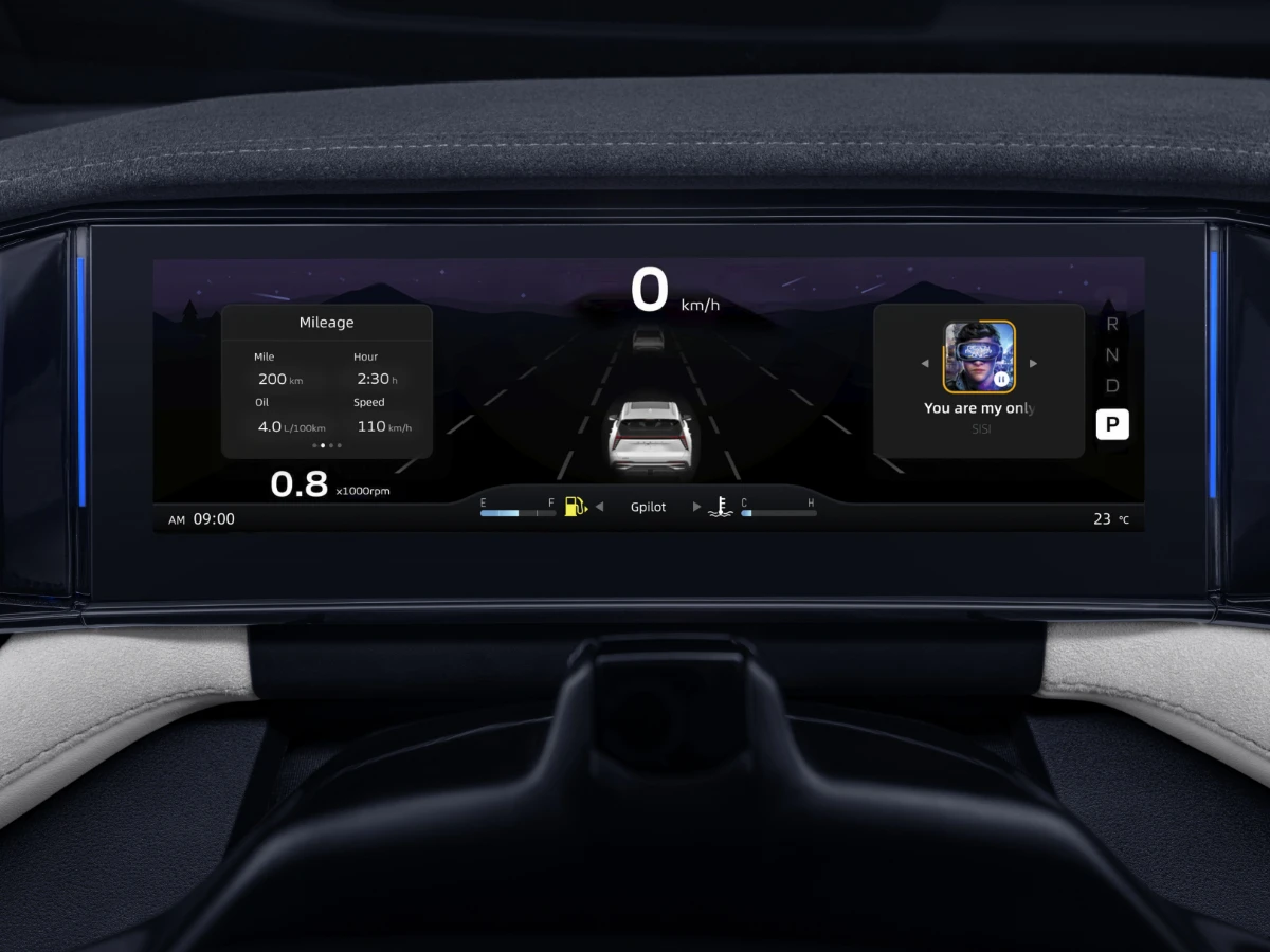 Panoul de bord de 10.25 inch Geely Starray