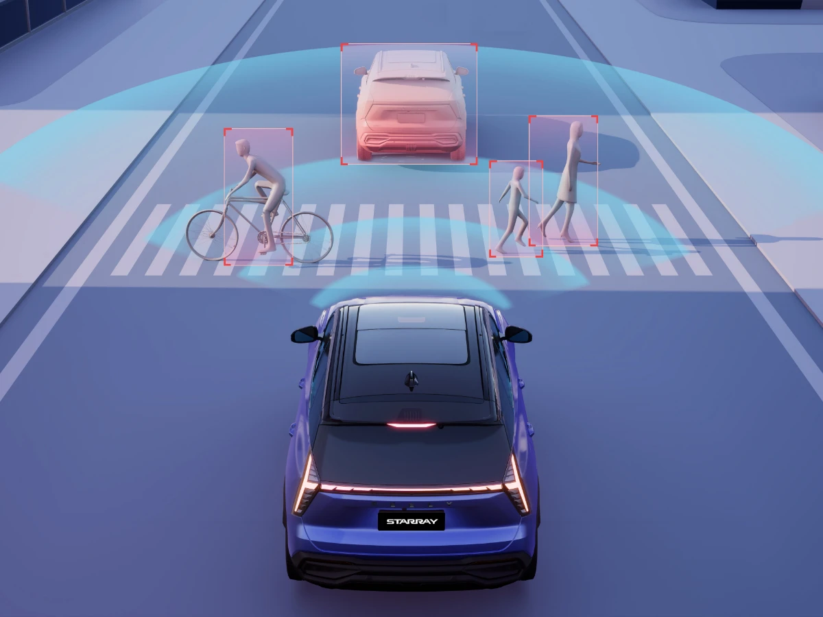 Frânare automată de urgență Geely Starray